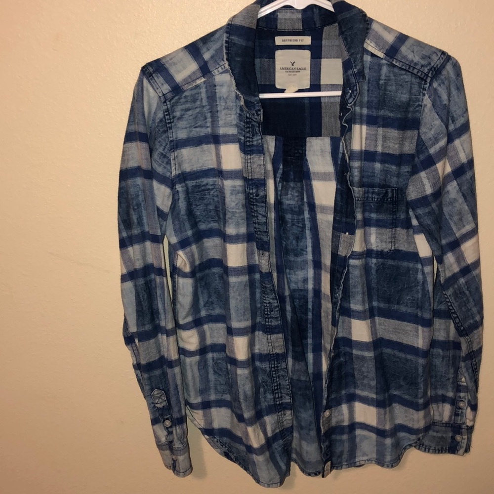 American Eagle Blue Flannel